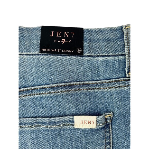 7 For All Mankind Womens Jen7 Plus Size 26 High Waist Skinny Jeans 44x29 NWT - Picture 7 of 16